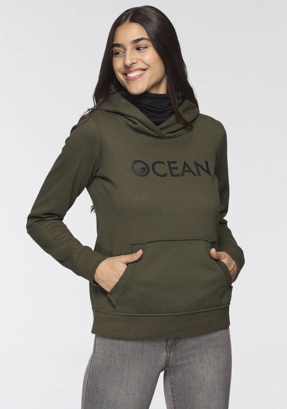 Nuuna Ocean Sportswear mit Multifunktionaler Tube Schal Kapuzensweatshirt