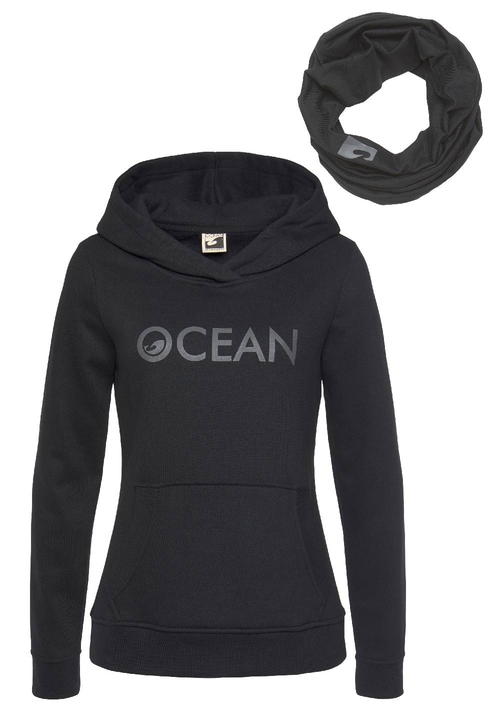 Nuuna Ocean Sportswear mit Multifunktionaler Tube Schal Kapuzensweatshirt