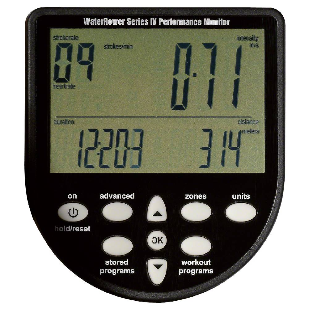Sport Tec WaterRower Rudergerät Nussbaum, inkl. S4 Monitor, Herzfrequenzempfänger und Brustgurt POLAR T31, Set 3-tlg Kostenloser Versand international
