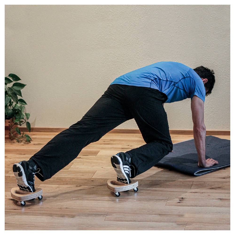 Sport Tec Erzi Bauchtrainer Core Roller, 2er Set Heißer Verkauf