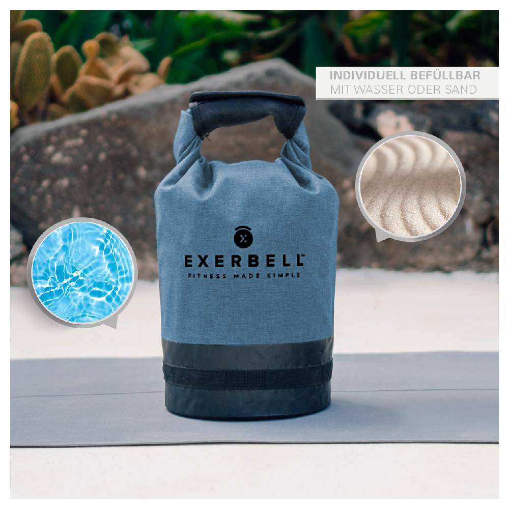 Sport Tec Exerbell faltbare Kettlebell, befüllbar bis 14 kg Zeitlich begrenztes Angebot