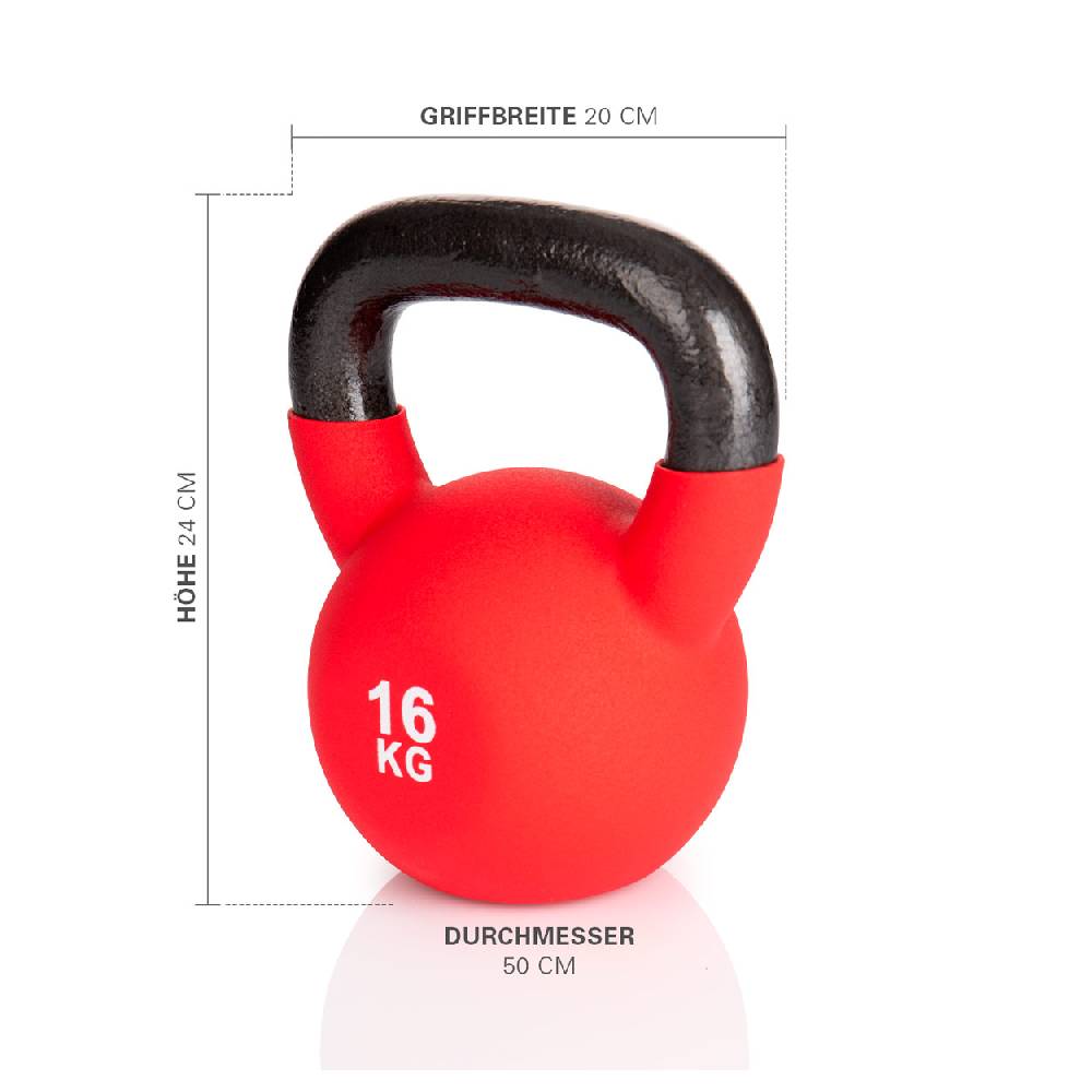 Sport Tec Kettlebell, 16 kg, rot Saisonale Angebote
