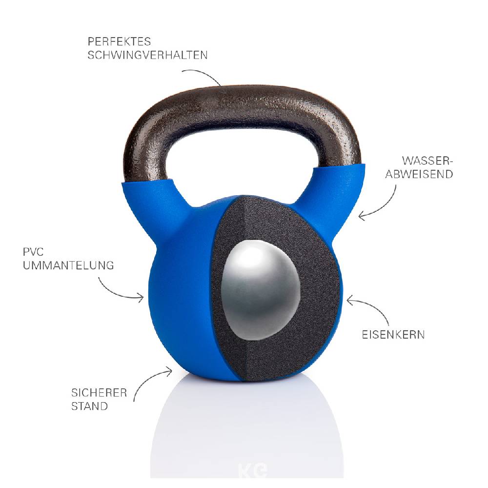 Sport Tec Kettlebell, 24 kg, blau Kauf eins, bekomm eins gratis