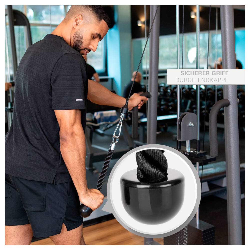 Sport Tec Trizepsseil einfach, schwarz, 40 cm Günstig kaufen