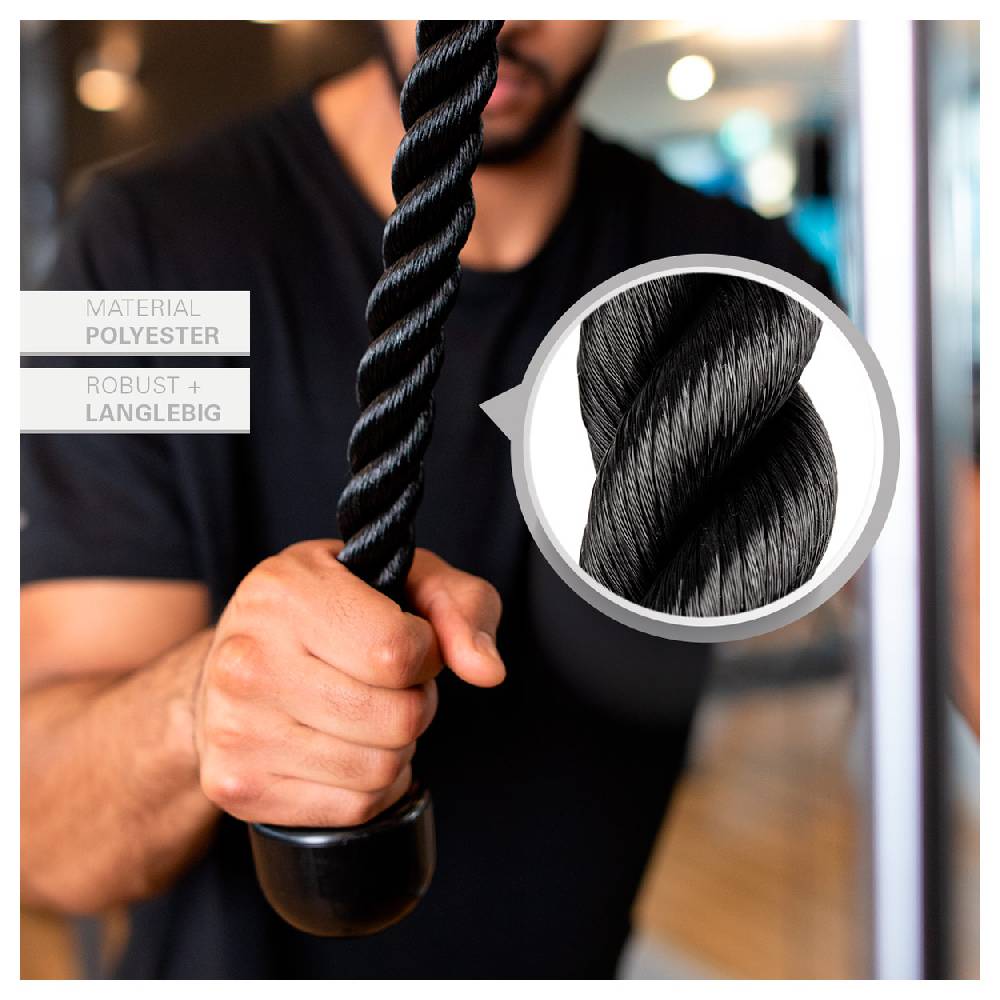 Sport Tec Trizepsseil einfach, schwarz, 40 cm Günstig kaufen