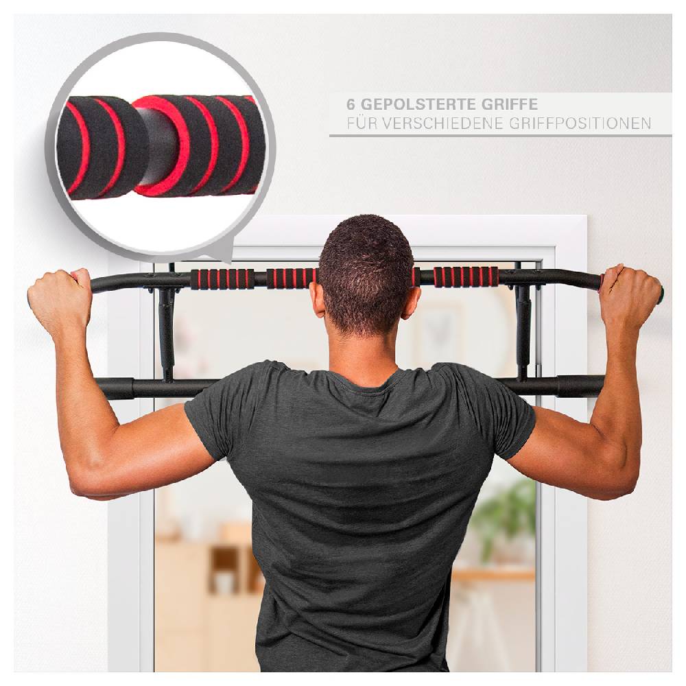 Sport Tec Sport-Tec Türreck Klimmzugstange klappbar, 117x28 cm, inkl. 2 Power Ropes + 2 Karabinerhaken Riesige Ersparnisse