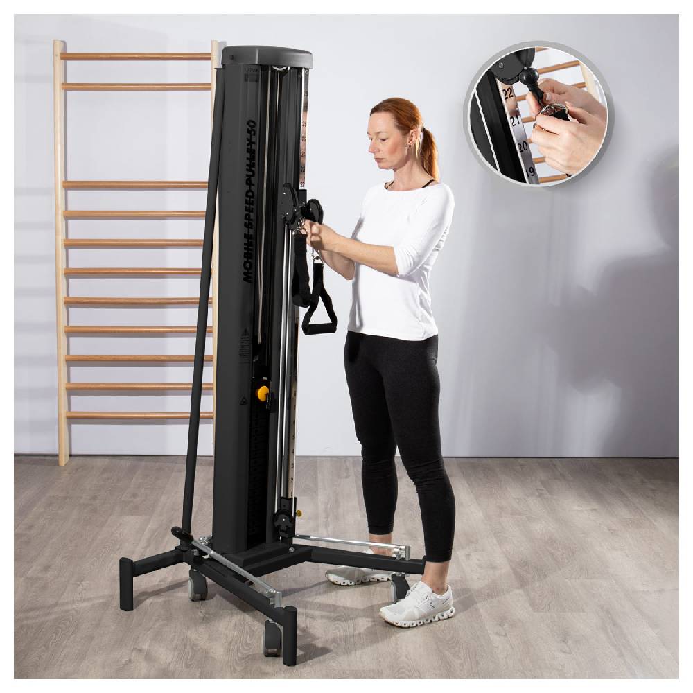 Sport Tec Lojer Doppelzugapparat Mobile Speed Pulley 50, fahrbar Nur für heute