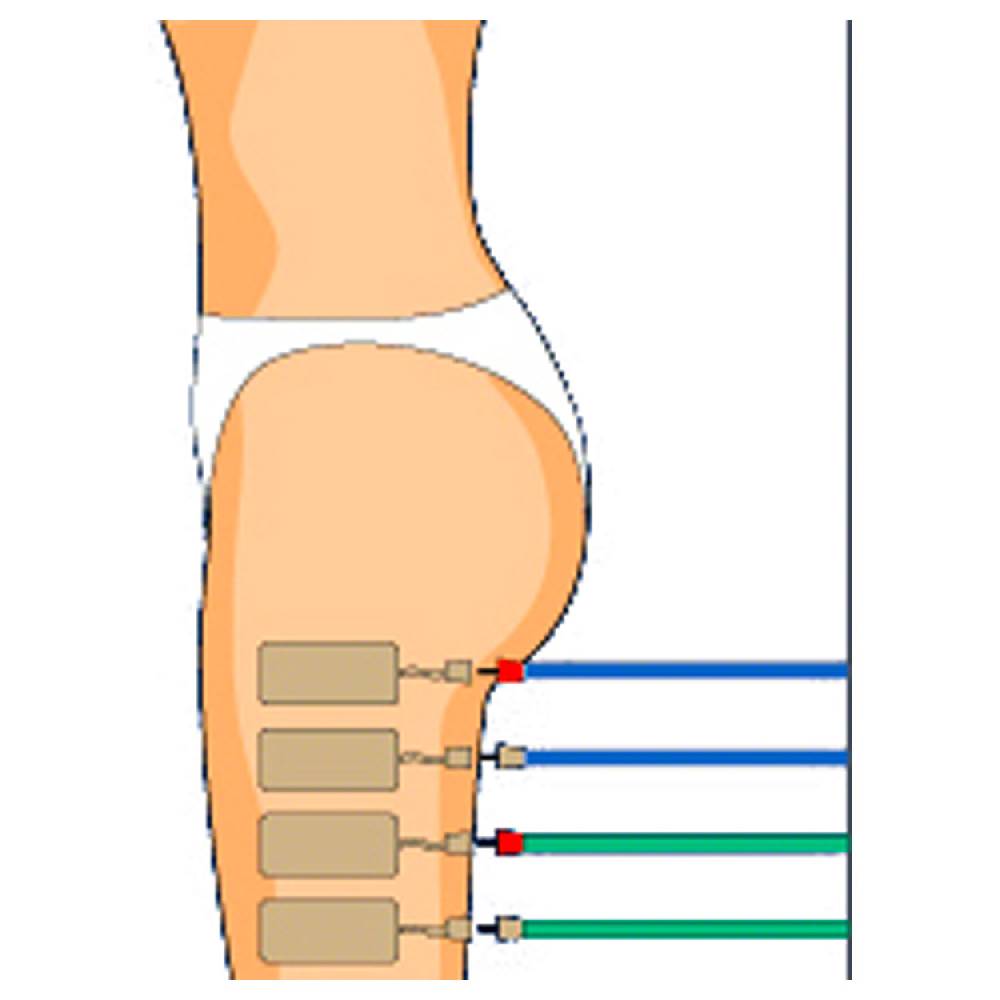 Sport Tec Compex Elektroden Wire, 5x10 cm, 2 Stück Großer Ausverkauf