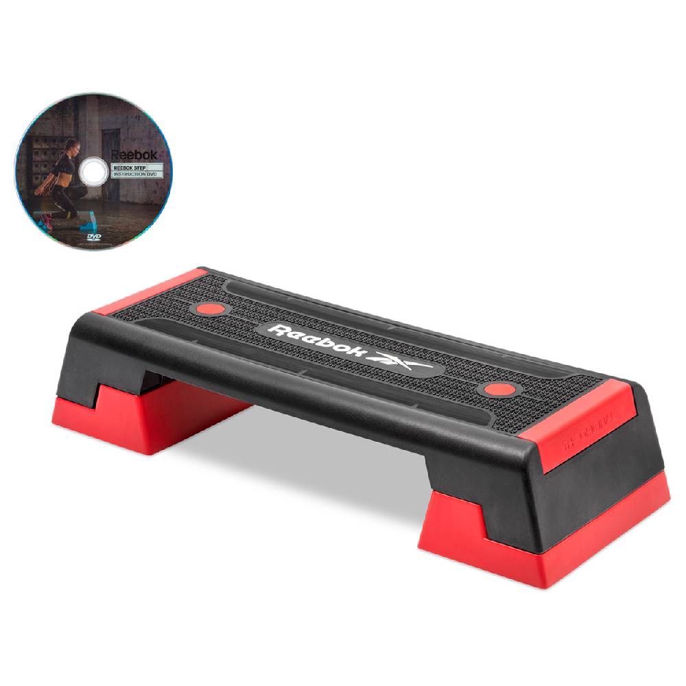Sport Tec REEBOK Step professional inkl. DVD, schwarz-rot Osterangebot