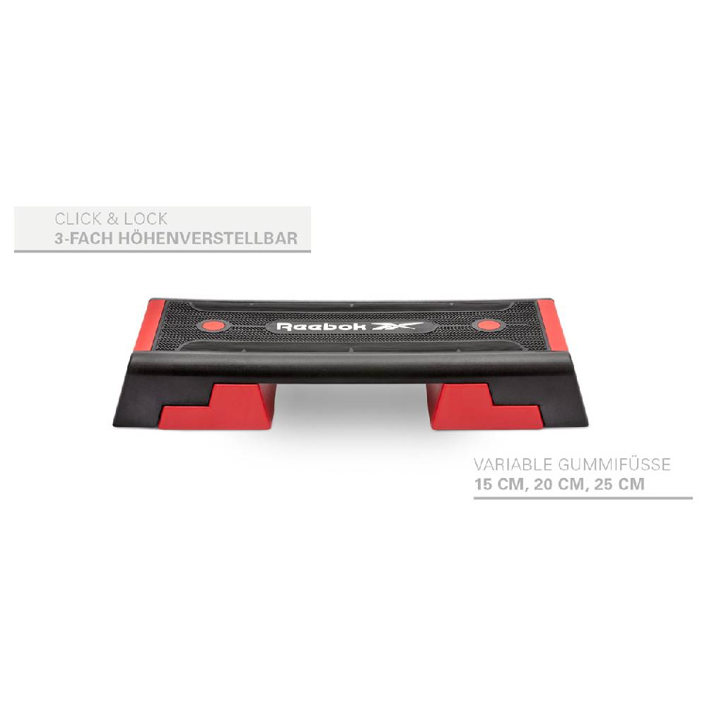 Sport Tec REEBOK Step professional inkl. DVD, schwarz-rot Osterangebot