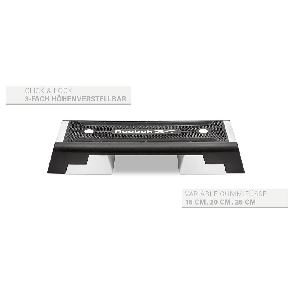 Sport Tec REEBOK Step professional inkl. DVD, schwarz-weiß Vatertagsangebot