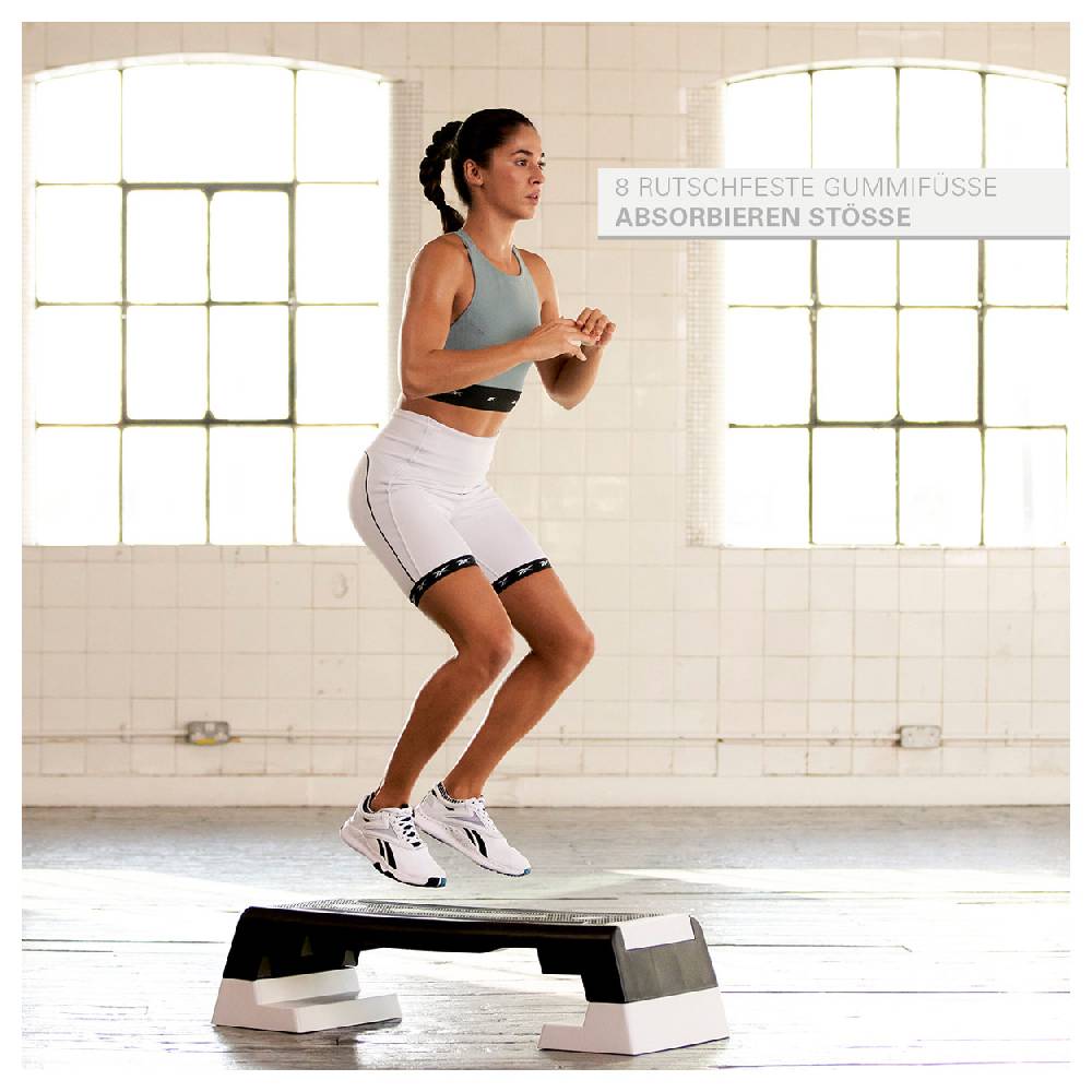 Sport Tec REEBOK Step professional inkl. DVD, schwarz-weiß Vatertagsangebot