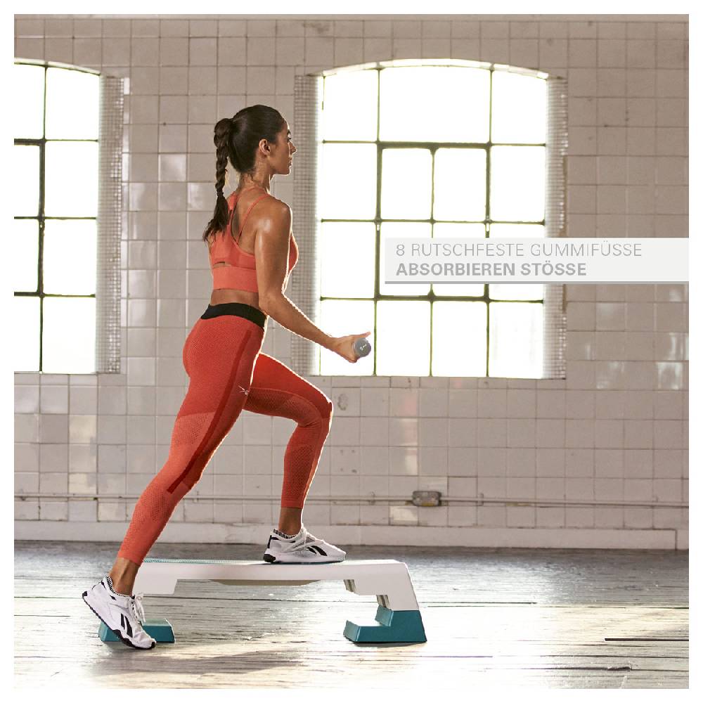 Sport Tec REEBOK Step professional, weiß-türkis Valentinstagsangebot