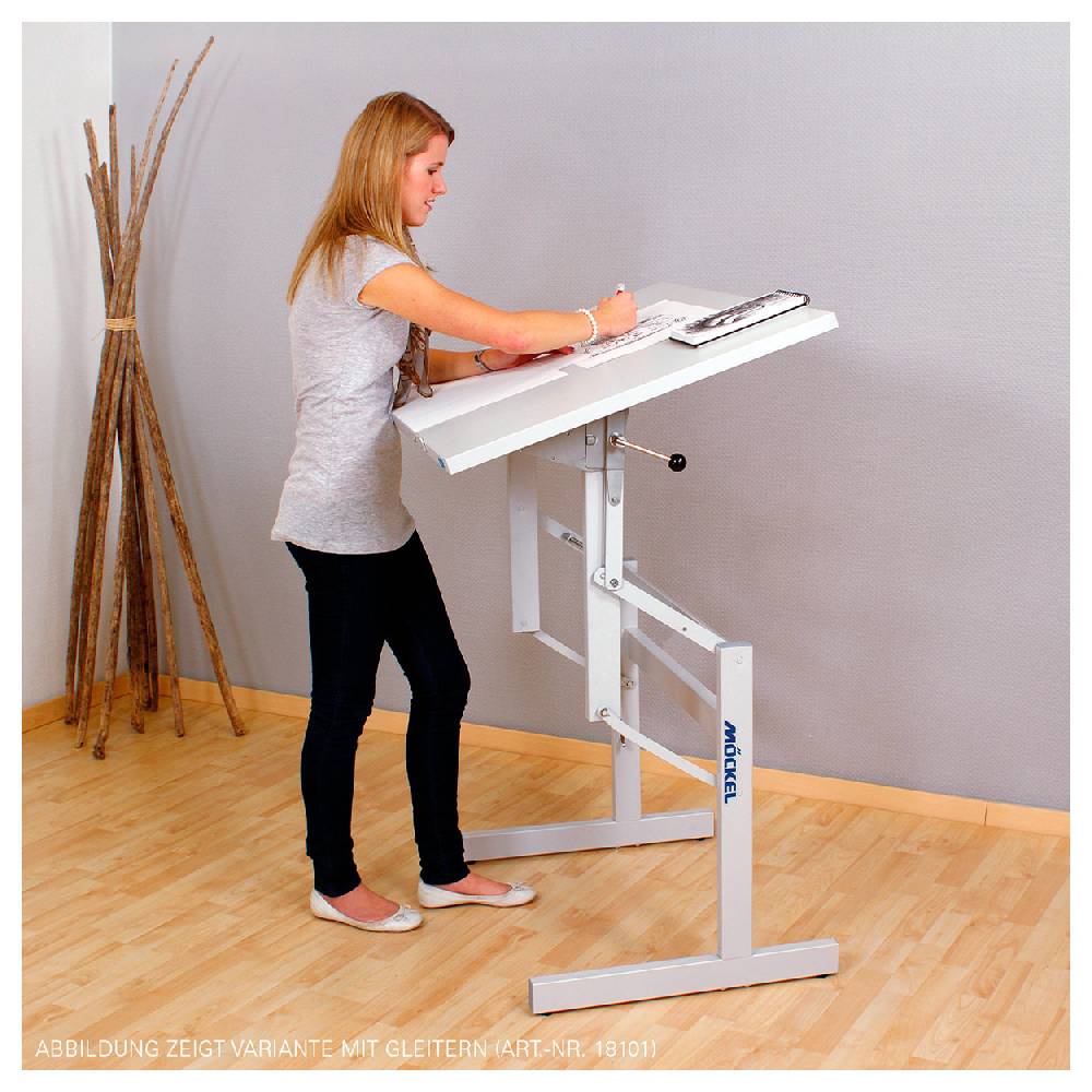 Sport Tec Sitz-Steharbeitstisch Ergo S72 BxTxH 120x80x72-122 cm, mit Rollen, grau/grau Cyber Monday
