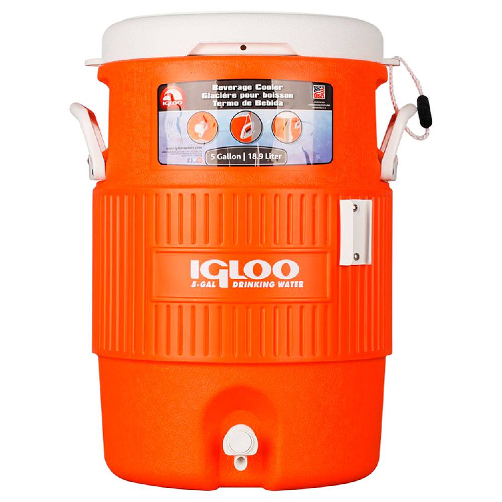 Sport Tec Igloo Getränkebehälter-Set, 3-tlg., 5 Gallon Seat Top 18,9 l, inkl. Becherhalter und Becher Räumungsverkauf