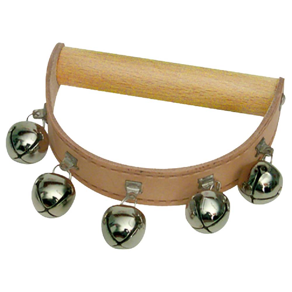 Sport Tec Schellenkranz aus Leder, 5 Glöckchen