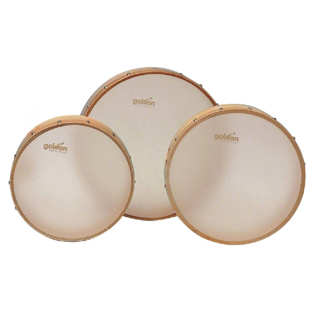 Sport Tec Tambourin mit Naturfell, ø 24 cm Nur noch ein Tag übrig