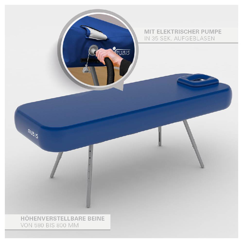 Sport Tec NUBIS Aufblasbare Massageliege Pro 2.0, LxBxH 190x75x66-88 cm Begrenzt auf 3 Tage