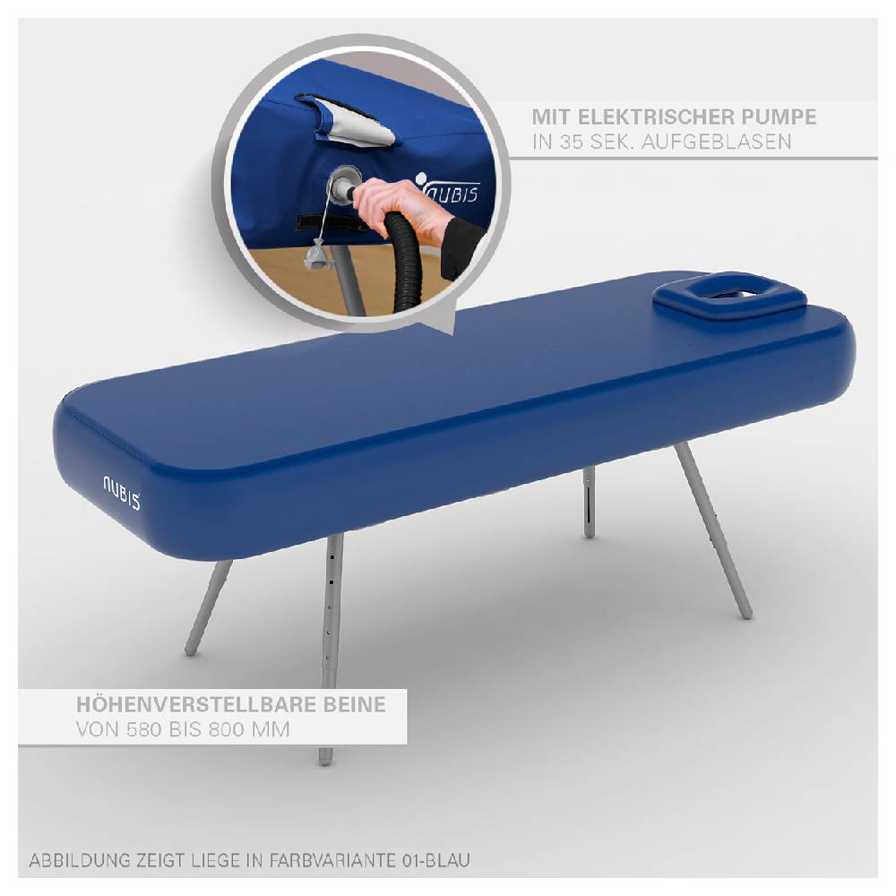 Sport Tec NUBIS Aufblasbare Massageliege Pro 2.0, inkl. Hocker 35x60 cm 50% Rabatt für begrenzte Zeit