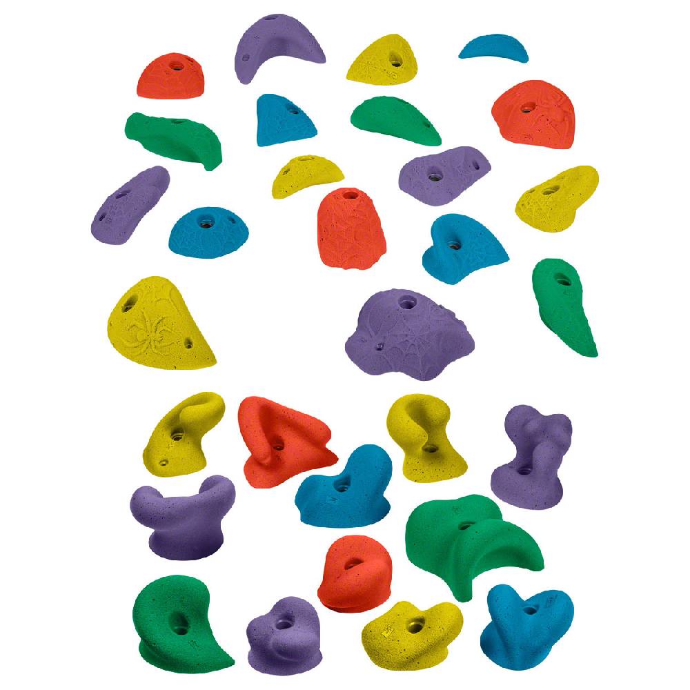 Sport Tec Klettergriff-Set Happy Gibbon + Spider Jugs, 30-tlg