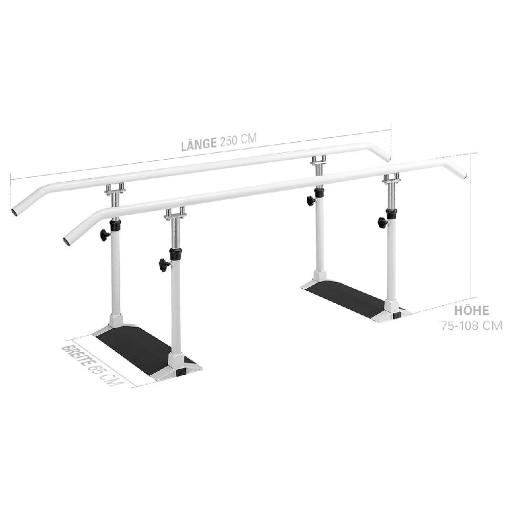 Sport Tec Gehbarren Standard Holmenlänge 2,5 m aus Metall Günstiger Verkauf