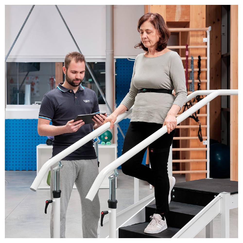 Sport Tec Übungstreppe mit verstellbarem Handlauf, Single Ausführung Black Friday
