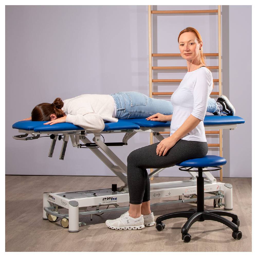 Sport Tec Drehhocker Standard mit Polster und Rollen Lagerräumung