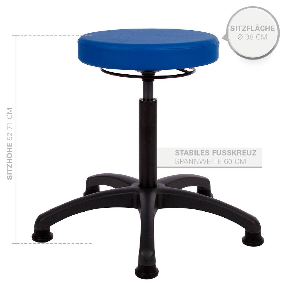 Sport Tec Drehhocker Standard mit Komfort-Polster und Gleitern Neueste Mode