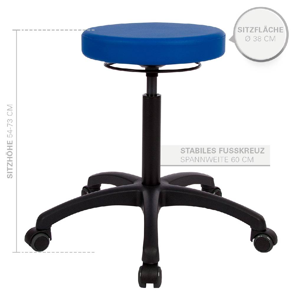 Sport Tec Drehhocker Standard mit Komfort-Polster und Rollen Online Outlet