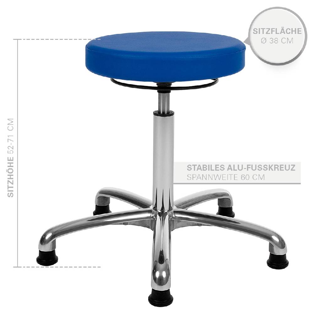 Sport Tec Drehhocker Exklusiv mit Komfort-Polster und Gleitern Zeitlich begrenztes Angebot