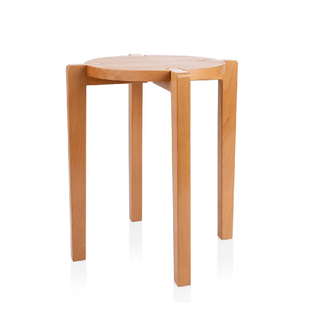 Sport Tec Gymnastikhocker aus Holz, Ø 32 cm, Sitzhöhe 45 cm