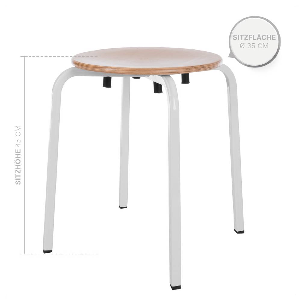 Sport Tec Gymnastikhocker Exklusiv mit Holzsitzfläche, ø 35 cm, Sitzhöhe 45 cm Riesige Ersparnisse