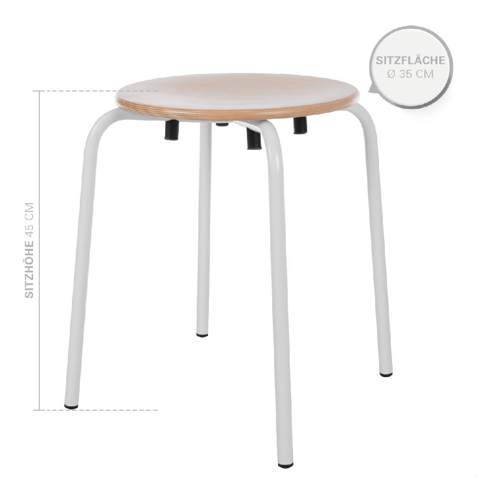 Sport Tec Gymnastikhocker Standard mit Holzsitzfläche, Ø 35 cm, Sitzhöhe 45 cm JETZT KAUFEN