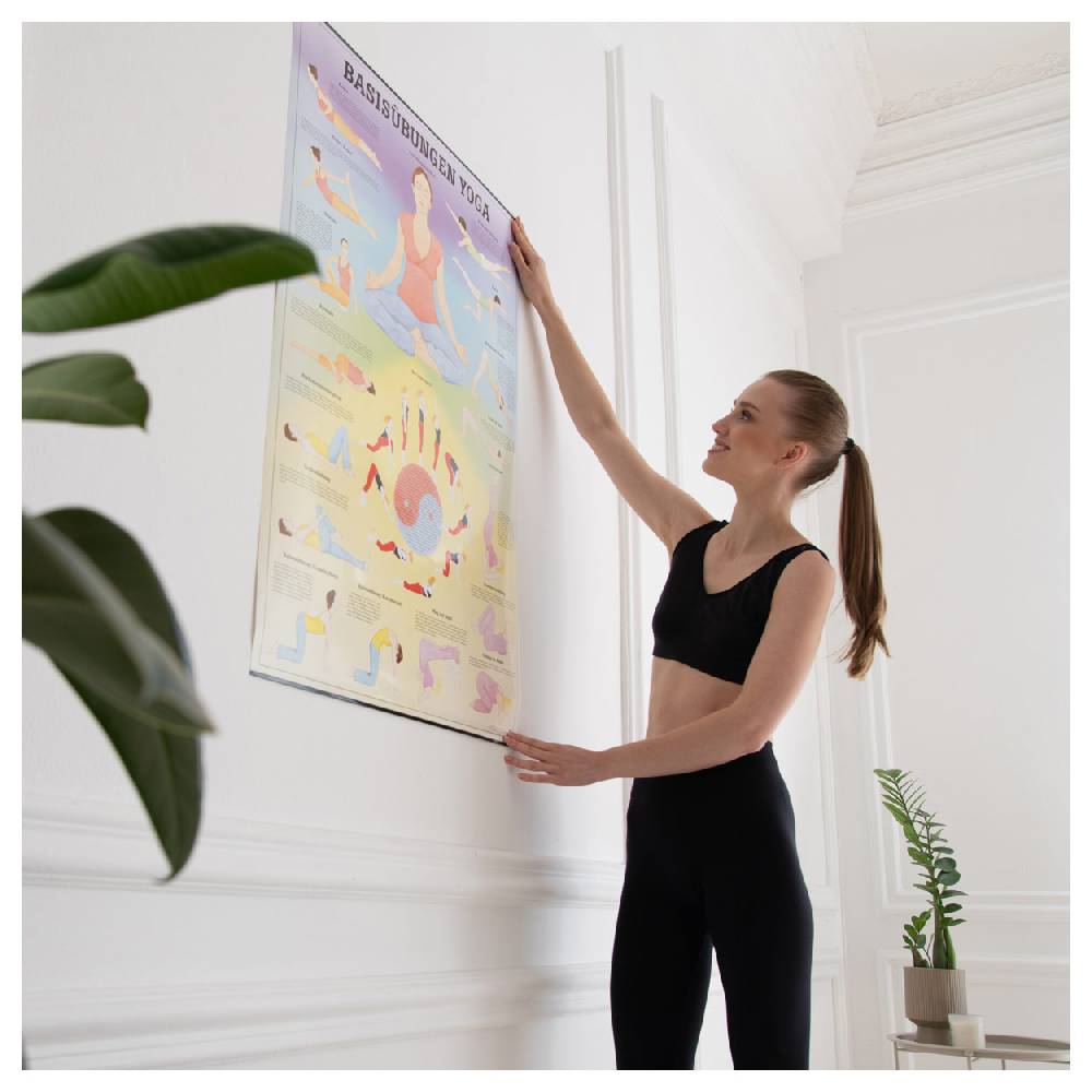 Sport Tec Lehrtafel "Basisübungen Yoga", LxB 100x70 cm Rabatt