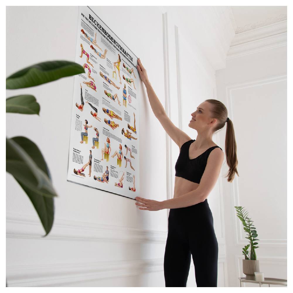 Sport Tec Lehrtafel "Beckenbodengymnastik", LxB 100x70 cm Letzte 3 Tage