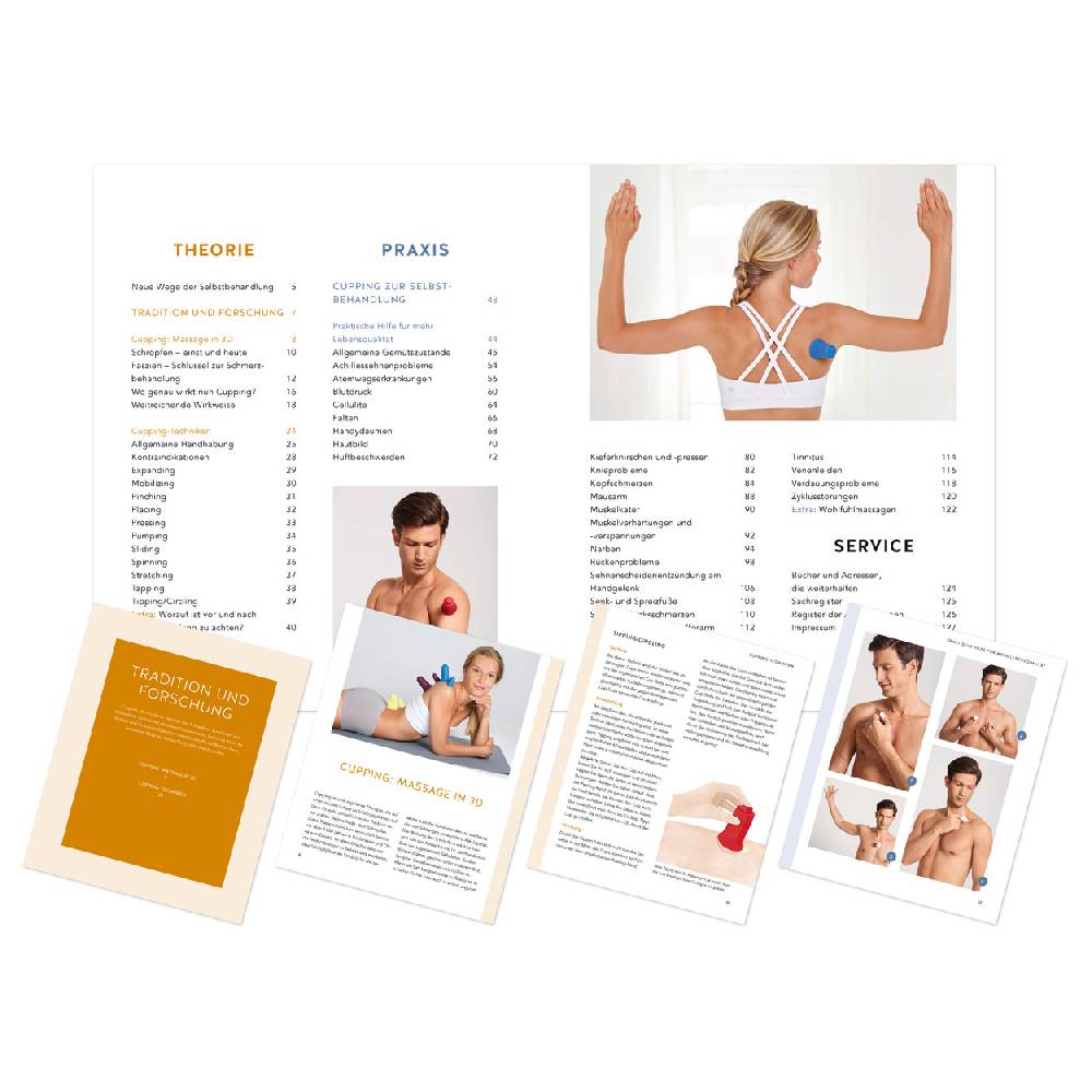 Sport Tec Buch "Cupping - Die neue Methode zum Lösen der Faszien" 128 Seiten Fabrikladen