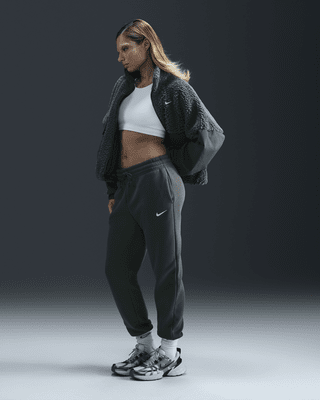 Nike Sportswear Phoenix FleeceDamen-Trainingshose mit mittelhohem Bund