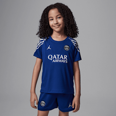 Paris Saint-Germain 2025 Stadium FourthJordan Replica dreiteiliges Fußballtrikot-Set (jüngere Kinder) Schlussverkauf