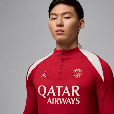 Paris Saint-Germain Strike FourthJordan Fußball-Drill-Strickoberteil mit Dri-FIT-Technologie (Herren) Begrenztes Angebot