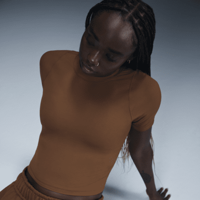 Nike Zenvy RibDri-FIT-Kurzarmshirt (Damen) Nur noch ein Tag übrig
