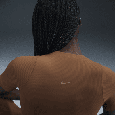 Nike Zenvy RibDri-FIT-Kurzarmshirt (Damen) Nur noch ein Tag übrig