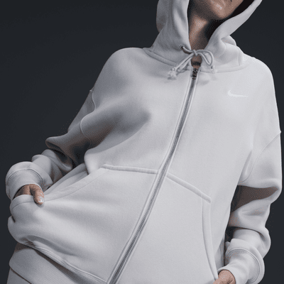 Nike Sportswear Phoenix FleeceOversize-Damen-Hoodie mit durchgehendem Reißverschluss Schlussverkauf