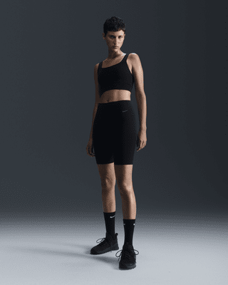 Nike ZenvyBiker-Shorts mit sanftem Halt und hohem Taillenbund für Damen (ca. 20 cm)