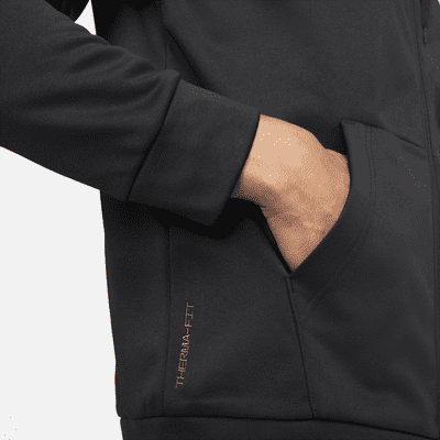 Nike ThermaTherma-FIT Fitness-Oberteil mit durchgehendem Reißverschluss für Herren Jubiläumsangebot