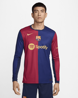 FC Barcelona 2024/25 Stadium HomeNike Replika-Longsleeve-Fußballtrikot mit Nike Dri-FIT-Technologie (Herren) Online Shopping