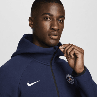 Paris Saint-Germain Tech Fleece WindrunnerNike Fußball-Hoodie mit durchgehendem Reißverschluss für Herren Räumungsverkauf
