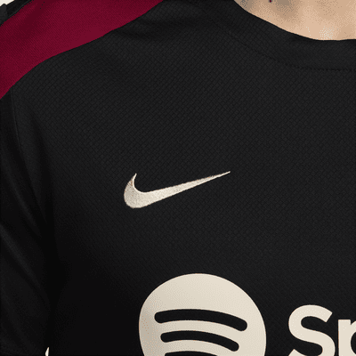 FC Barcelona StrikeNike Dri-FIT Kurzarm-Fußballoberteil aus Strickmaterial (Herren) Tägliche Deals