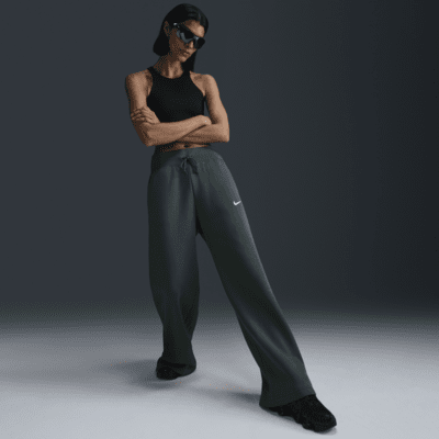 Nike Sportswear Phoenix FleeceDamen-Trainingshose mit hohem Taillenbund und weitem Bein zollfrei