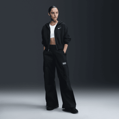 Nike Sportswear Phoenix Fleeceweite verkürzte Kapuzenjacke (Damen) 2025