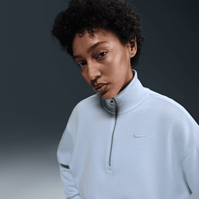 Nike Sportswear Phoenix FleeceKurz-Sweatshirt mit Halbreißverschluss für Damen Muttertagsangebot
